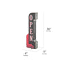 Vintage Open LED Marquee Arrow Sign (30” x 9”)